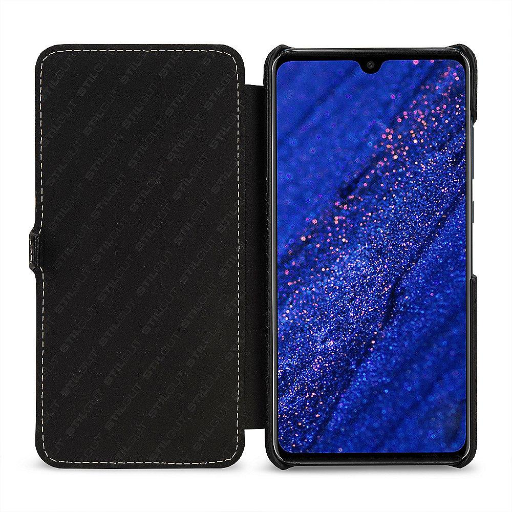 StilGut Book Type mit Clip für Huawei Mate 20 schwarz