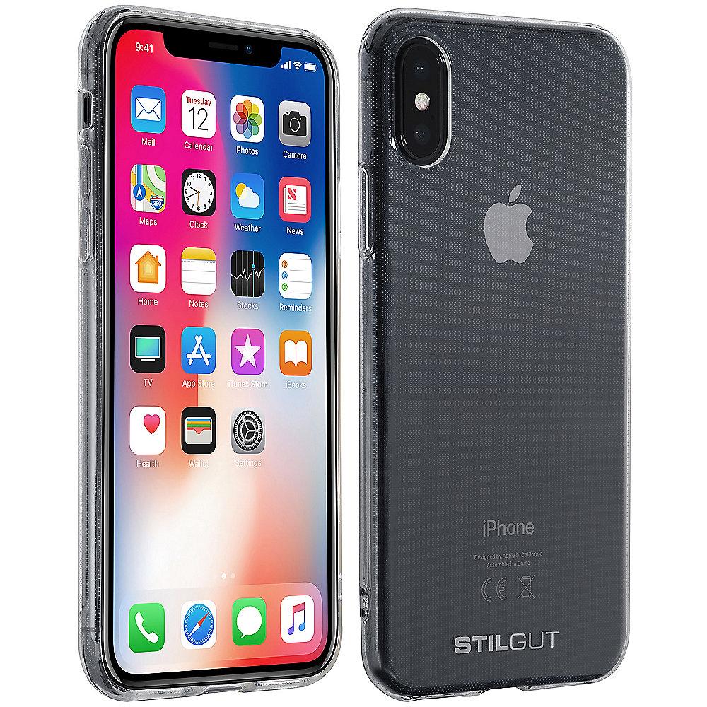 StilGut Cover für Apple iPhone X transparent
