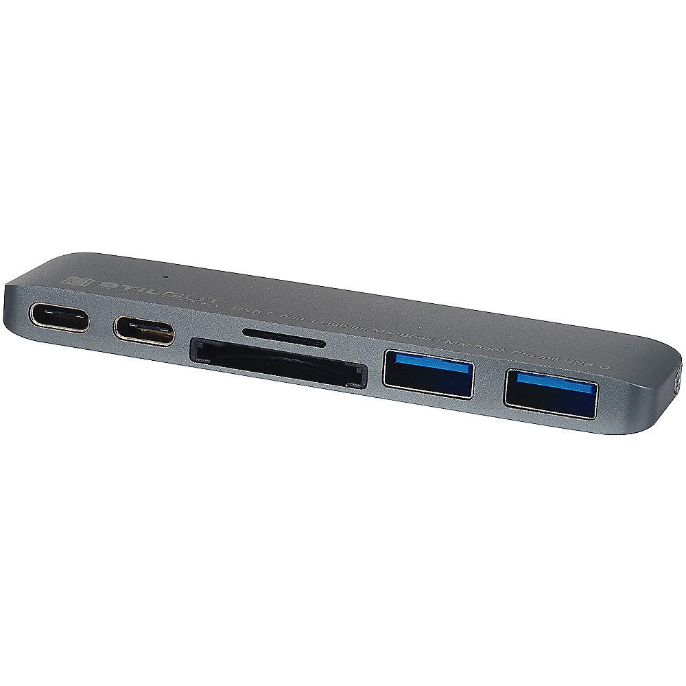 StilGut USB-C HUB mit Ladefunktion für Macbook Pro space grey