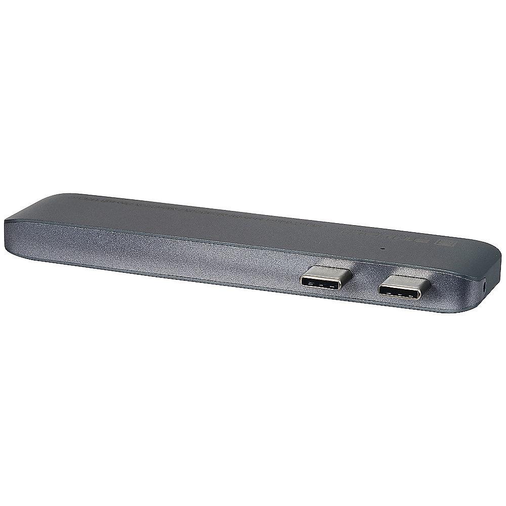 StilGut USB-C HUB mit Ladefunktion für Macbook Pro space grey, StilGut, USB-C, HUB, Ladefunktion, Macbook, Pro, space, grey