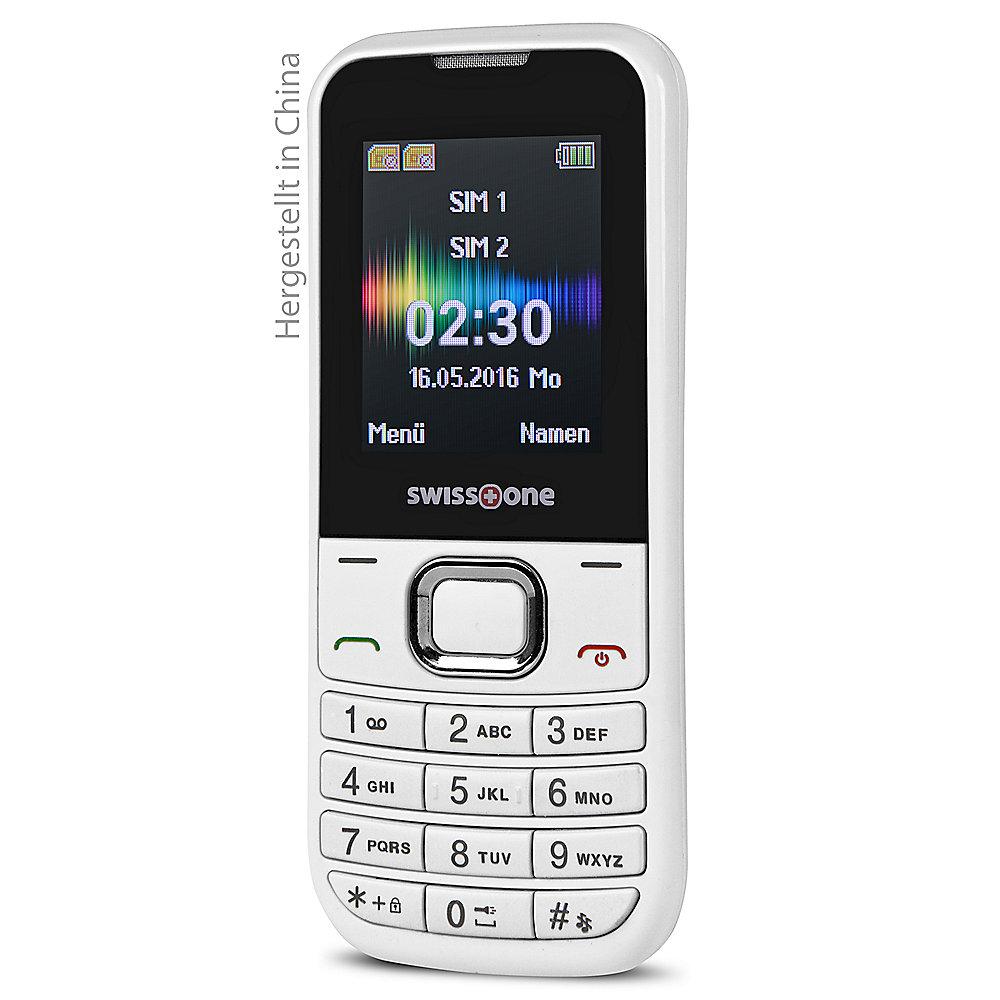 swisstone SC 230 Dual-SIM weiß GSM Mobiltelefon