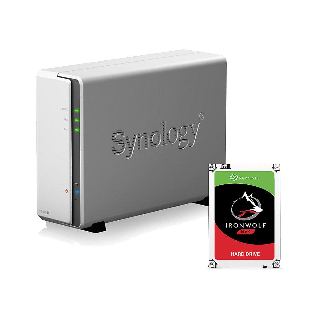 Synology DS119j NAS System 1-Bay 6TB inkl. 1x 6TB Seagate ST6000VN0033