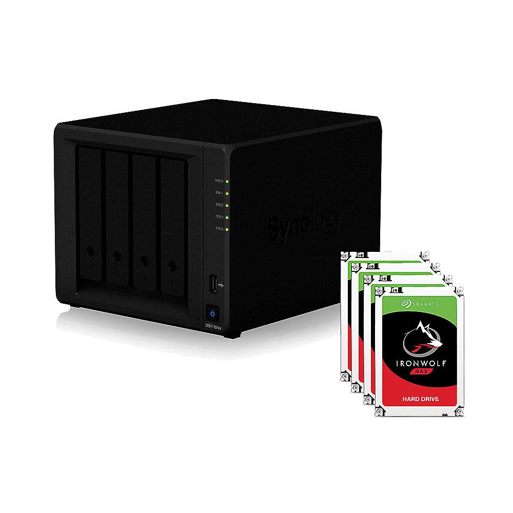 Synology DS418play NAS System 4-Bay 16TB inkl. 4x 4TB Seagate ST4000VN008