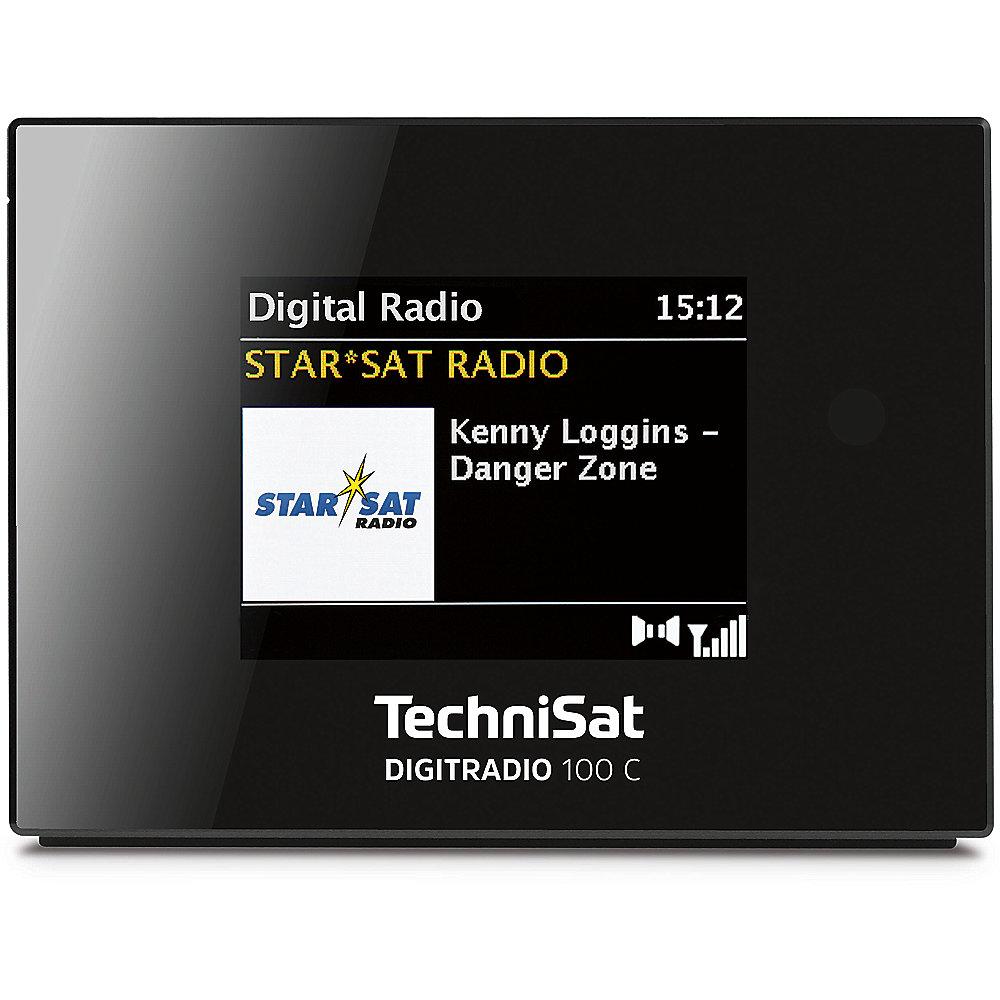 TechniSat DIGITRADIO 100C, schwarz, UKW/DAB  Radio-Empfänger Bluetooth