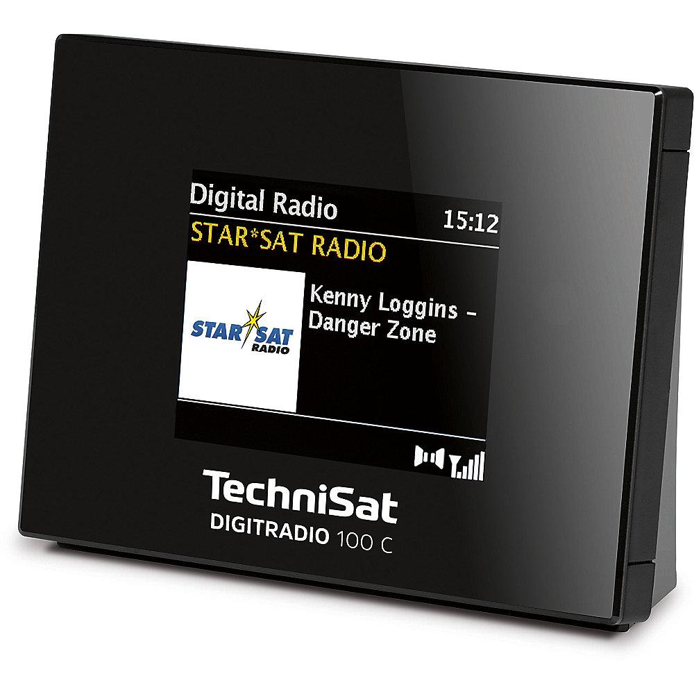 TechniSat DIGITRADIO 100C, schwarz, UKW/DAB  Radio-Empfänger Bluetooth