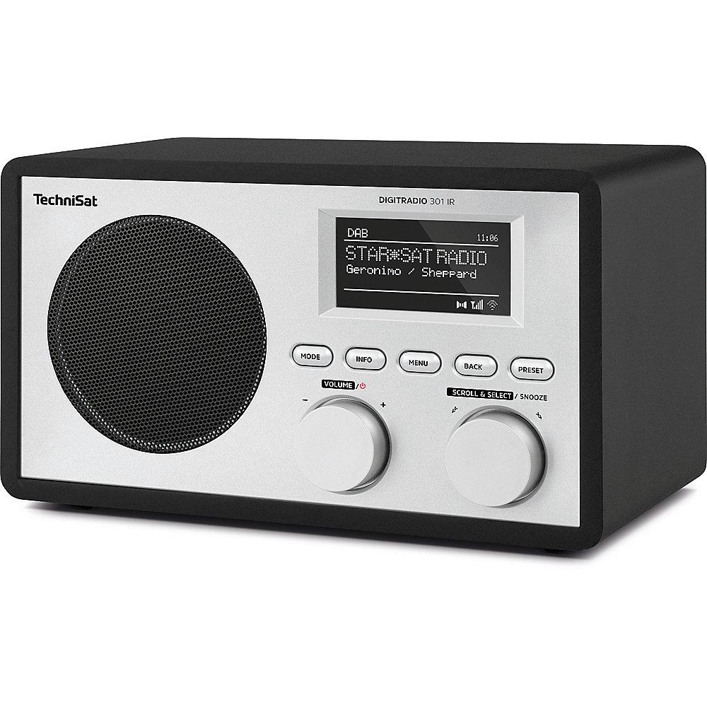 TechniSat DIGITRADIO 301 IR, schwarz, DAB /UKW/Internet-Radio