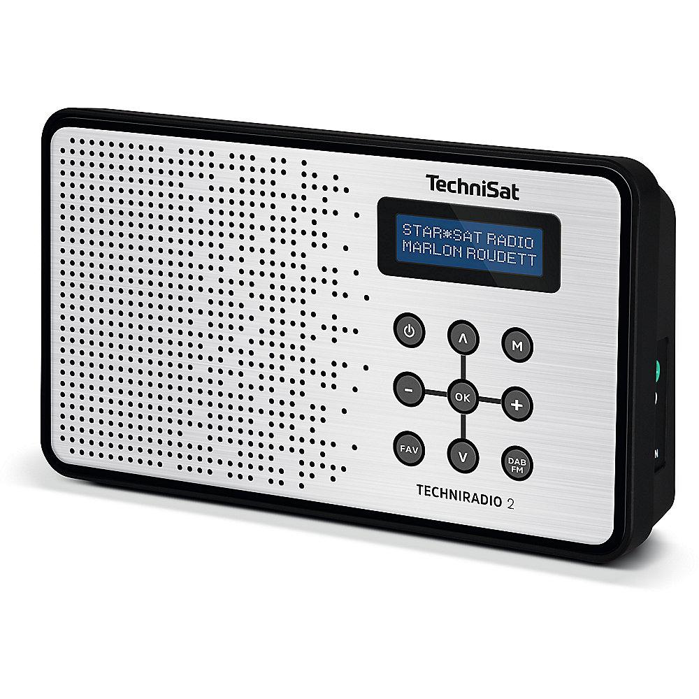 TechniSat TECHNIRADIO 2, schwarz/silber UKW/DAB, TechniSat, TECHNIRADIO, 2, schwarz/silber, UKW/DAB