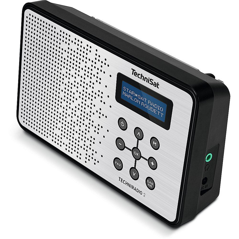 TechniSat TECHNIRADIO 2, schwarz/silber UKW/DAB, TechniSat, TECHNIRADIO, 2, schwarz/silber, UKW/DAB