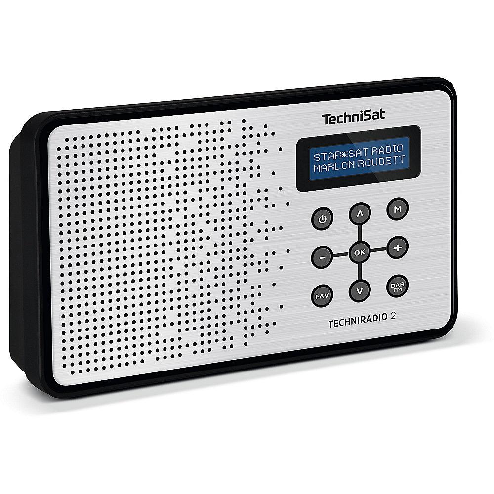 TechniSat TECHNIRADIO 2, schwarz/silber UKW/DAB, TechniSat, TECHNIRADIO, 2, schwarz/silber, UKW/DAB