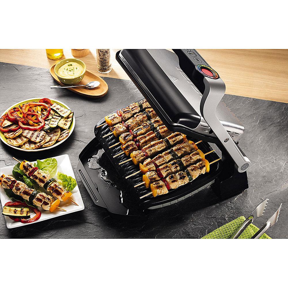 Tefal GC712D Optigrill  Edelstahl / schwarz, Tefal, GC712D, Optigrill, Edelstahl, /, schwarz