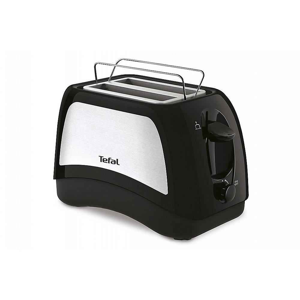 Tefal TT131D Toaster Delfini Plus 870W Schwarz / Edelstahl, Tefal, TT131D, Toaster, Delfini, Plus, 870W, Schwarz, /, Edelstahl