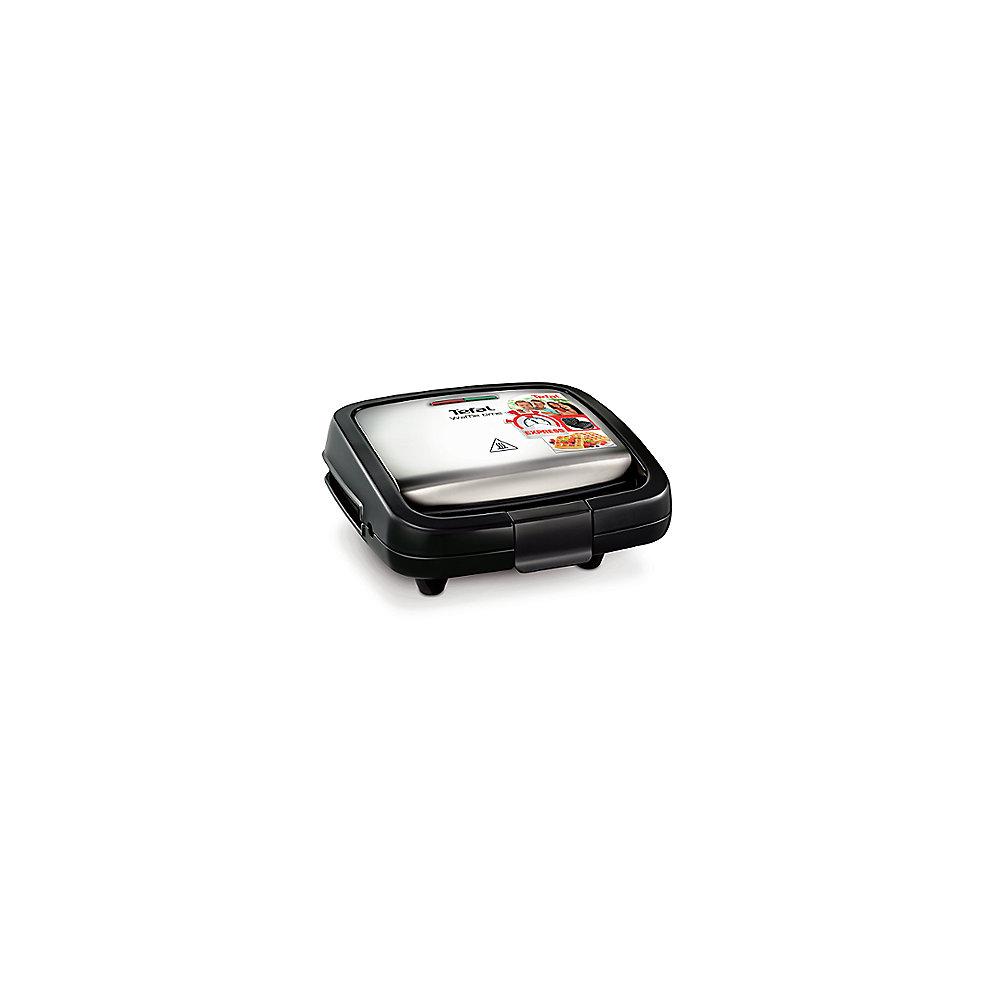 Tefal WD 170D Waffle Time Waffeleisen Schwarz/Silber