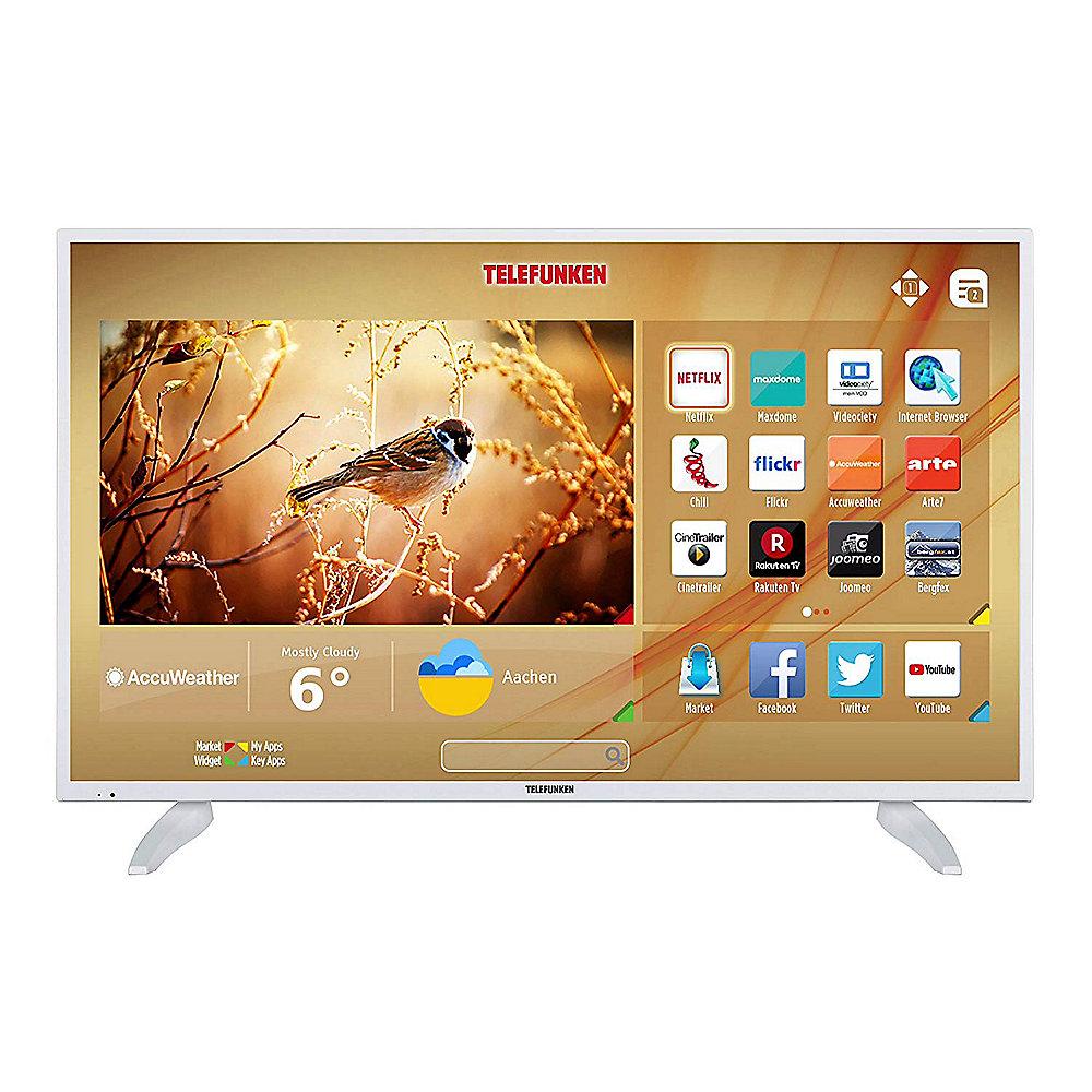 Telefunken XU43D401-W 110cm 43" 4K UHD  DVB-T2/C/S2 Smart TV CMP 1200 weiss