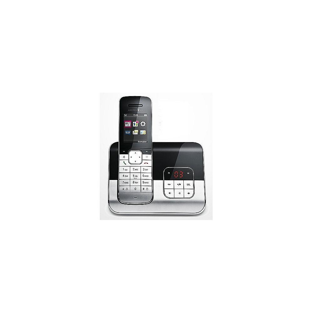Telekom Sinus A806 schnurloses Festnetztelefon (analog) mit AB, schwarz