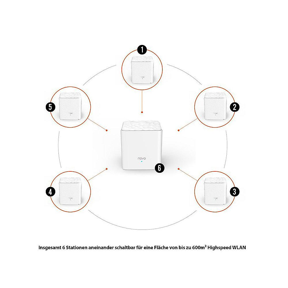 Tenda Nova MW3 Router Mesh WLAN System (2er Set)