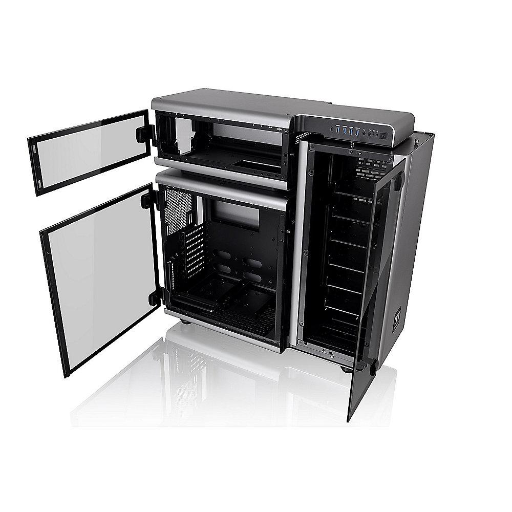 Thermaltake Level 20 Big-Tower E-ATX Gehäuse silber Sichtfenster ohne Netzteil