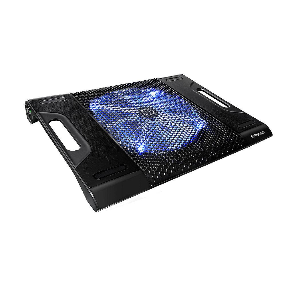 Thermaltake Massive 23 LX Notebook kühler Blue LED schwarz  Alu CLN0015, Thermaltake, Massive, 23, LX, Notebook, kühler, Blue, LED, schwarz, Alu, CLN0015