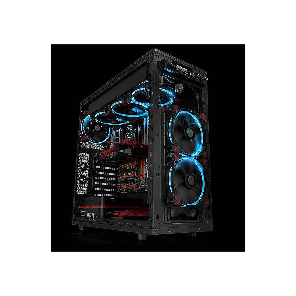 Thermaltake Riing 12 LED blau Gehäuselüfter 120x120x25mm 1000/1500upm