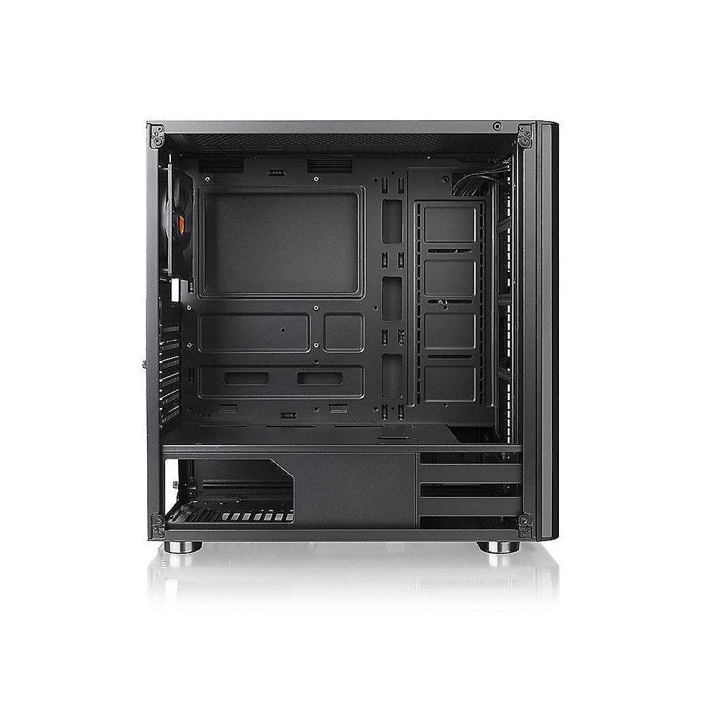 Thermaltake V200 TG Midi-Tower ATX Gehäuse schwarz, Sichtfenster