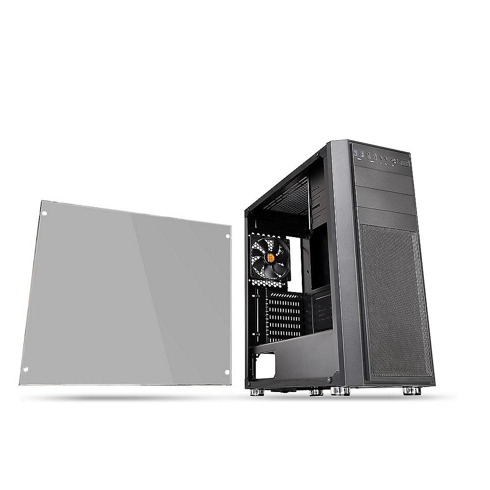 Thermaltake Versa H26 TG Midi-Tower ATX/mATX Gehäuse schwarz (ohne Netzteil)