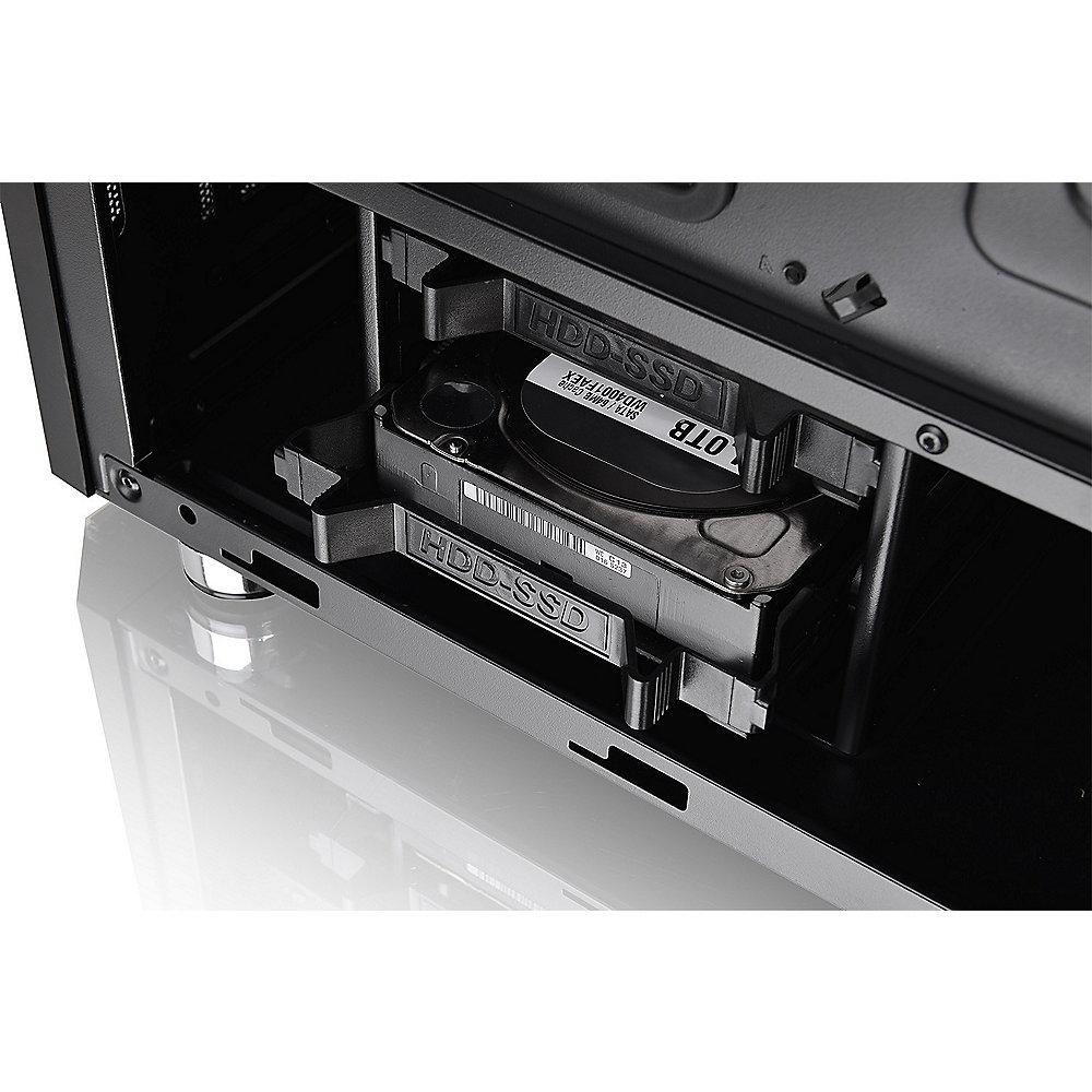 Thermaltake Versa H27 TG Midi-Tower ATX/mATX Gehäuse schwarz (ohne Netzteil)