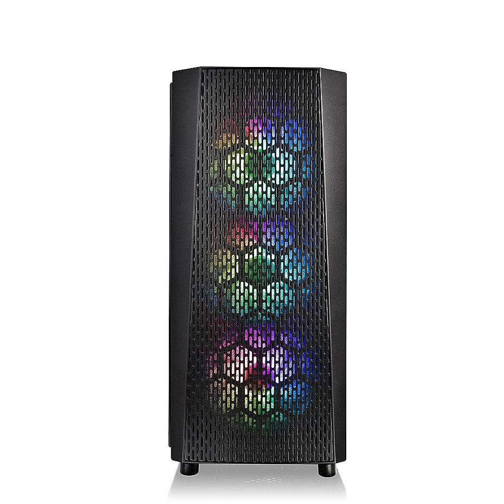 Thermaltake Versa J24 TG ARGB Midi-Tower ATX Gehäuse schwarz, Sichtfenster