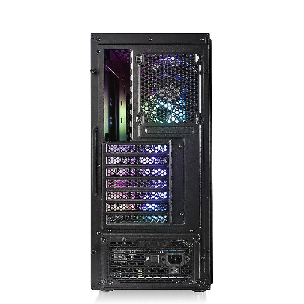 Thermaltake Versa J24 TG ARGB Midi-Tower ATX Gehäuse schwarz, Sichtfenster