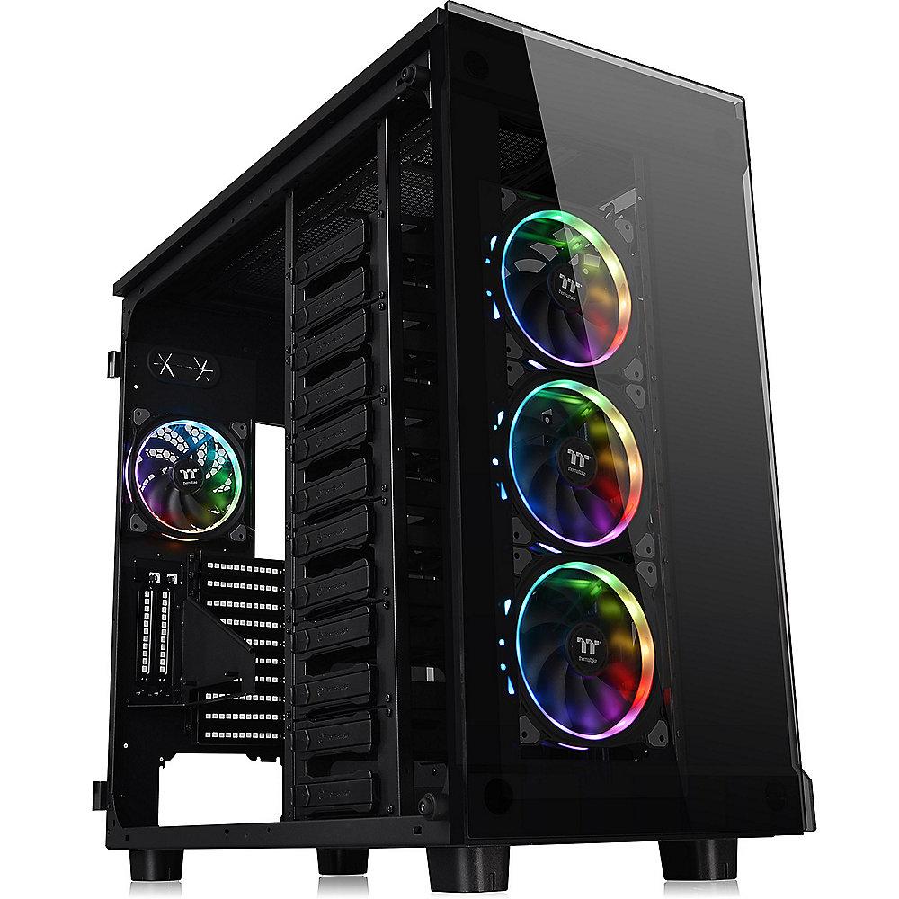 Thermaltake View 91 TG RGB Full-Tower ATX Gehäuse schwarz, mit Fenster (o.NT)