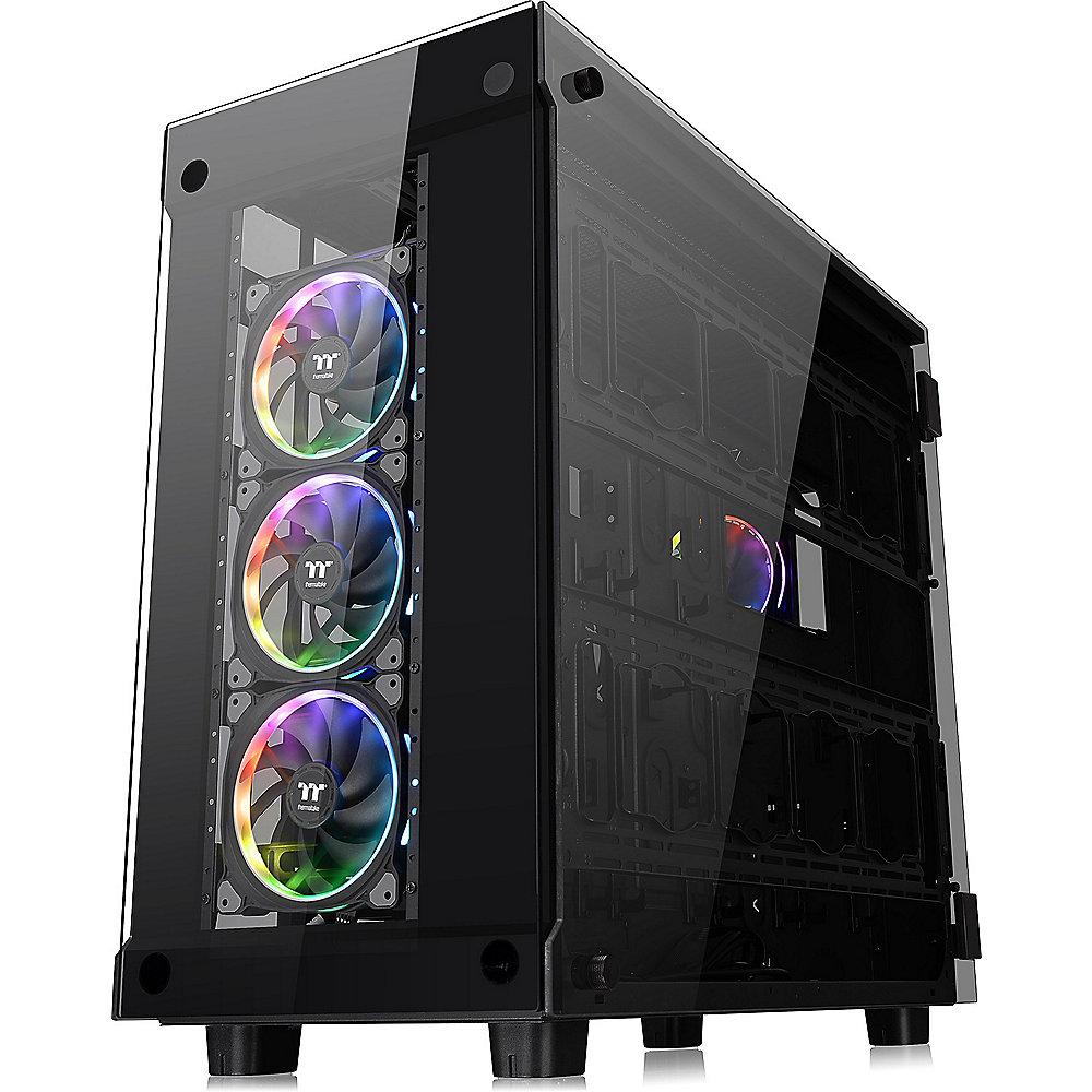 Thermaltake View 91 TG RGB Full-Tower ATX Gehäuse schwarz, mit Fenster (o.NT)