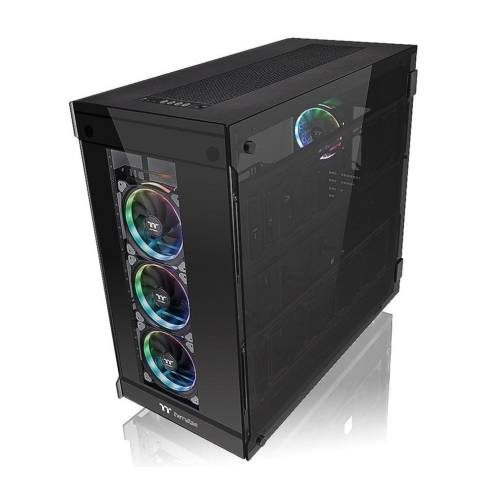 Thermaltake View 91 TG RGB Full-Tower ATX Gehäuse schwarz, mit Fenster (o.NT)