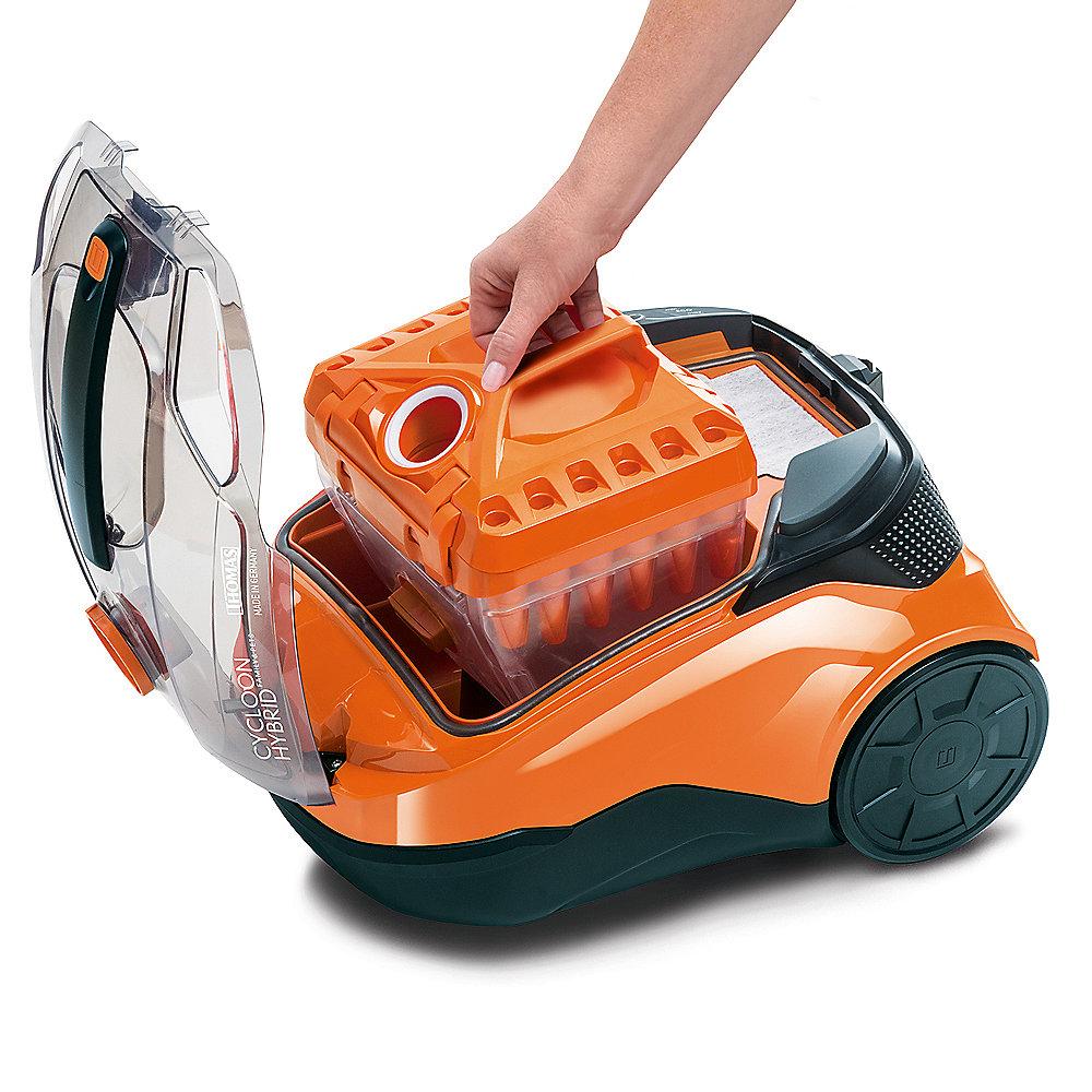 Thomas Cyclon Hybrid Family & Pet Staubsauger ohne Beutel schwarz/orange