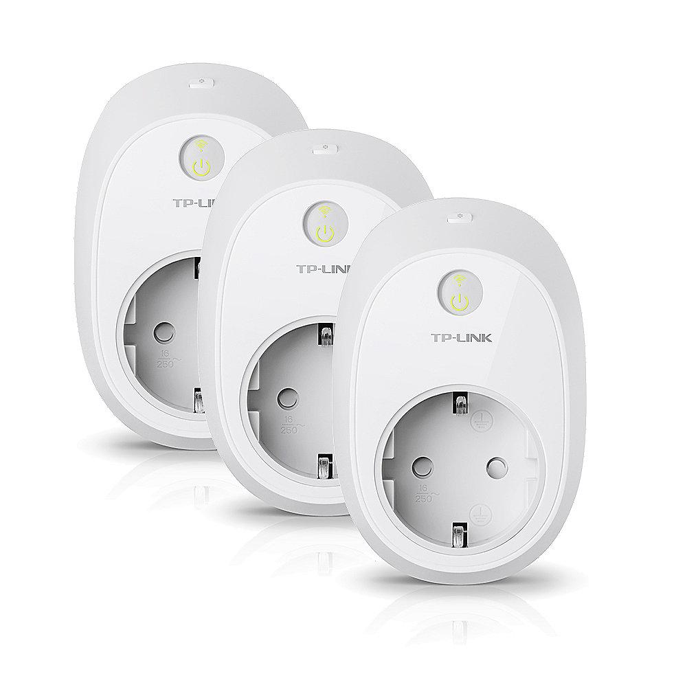 TP-LINK 3er Set HS110 WLAN Schaltsteckdose mit Verbrauchsanzeige weiß