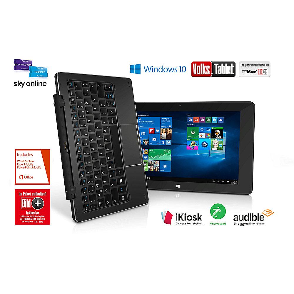 TrekStor SurfTab® duo W1 3G 2in1 32 GB Win 10 schwarz