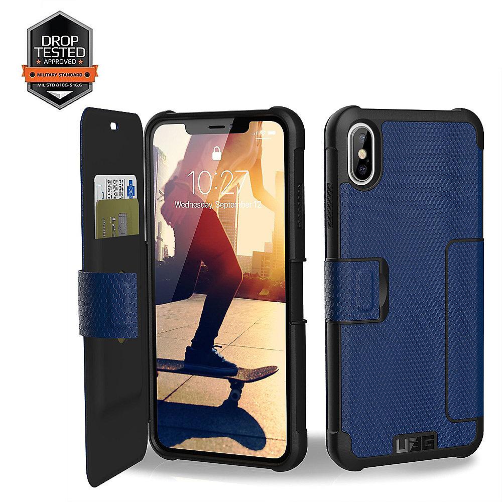 UAG Metropolis Folio Case für Apple iPhone Xs Max cobaltblau