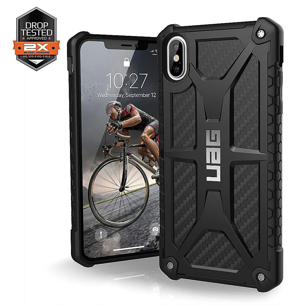 UAG Monarch Case für Apple iPhone Xs Max carbon