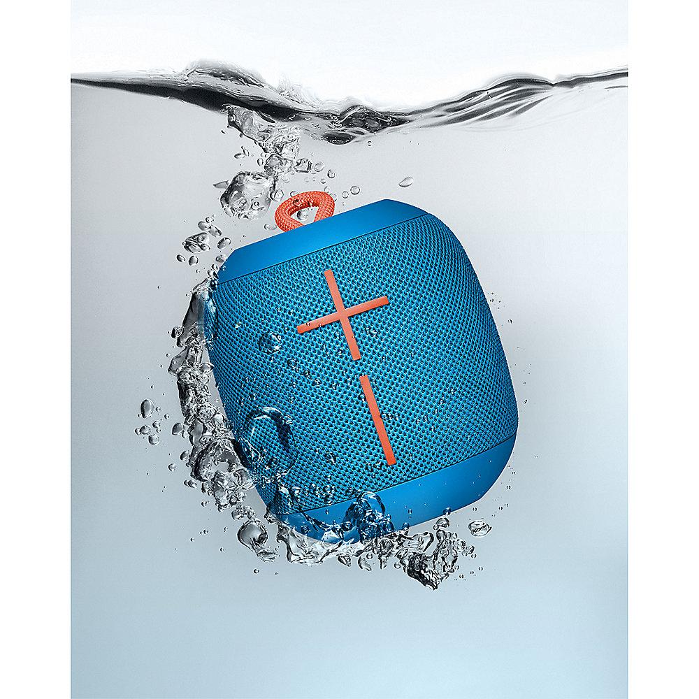 Ultimate Ears Wonderboom Bluetooth Speaker, blau, wasserdicht, mit Akku