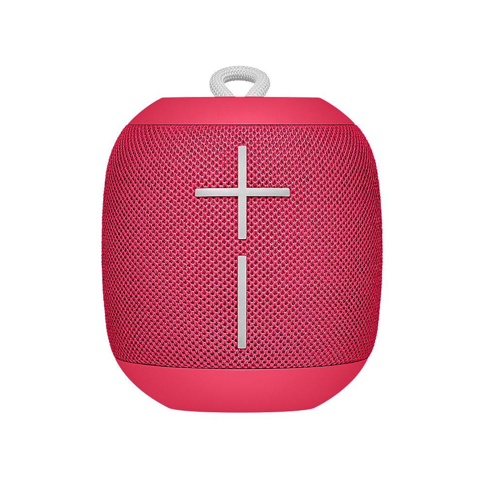 Ultimate Ears Wonderboom Bluetooth Speaker, raspberry, wasserdicht, mit Akku