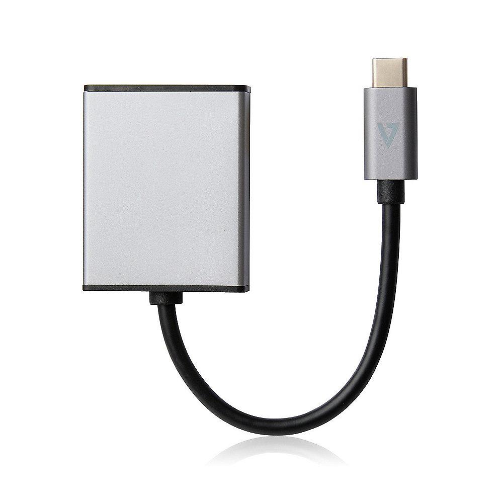 V7 USB 3.1 Adapterkabel Typ-C zu HDMI 4K St./Bu. grau, V7, USB, 3.1, Adapterkabel, Typ-C, HDMI, 4K, St./Bu., grau