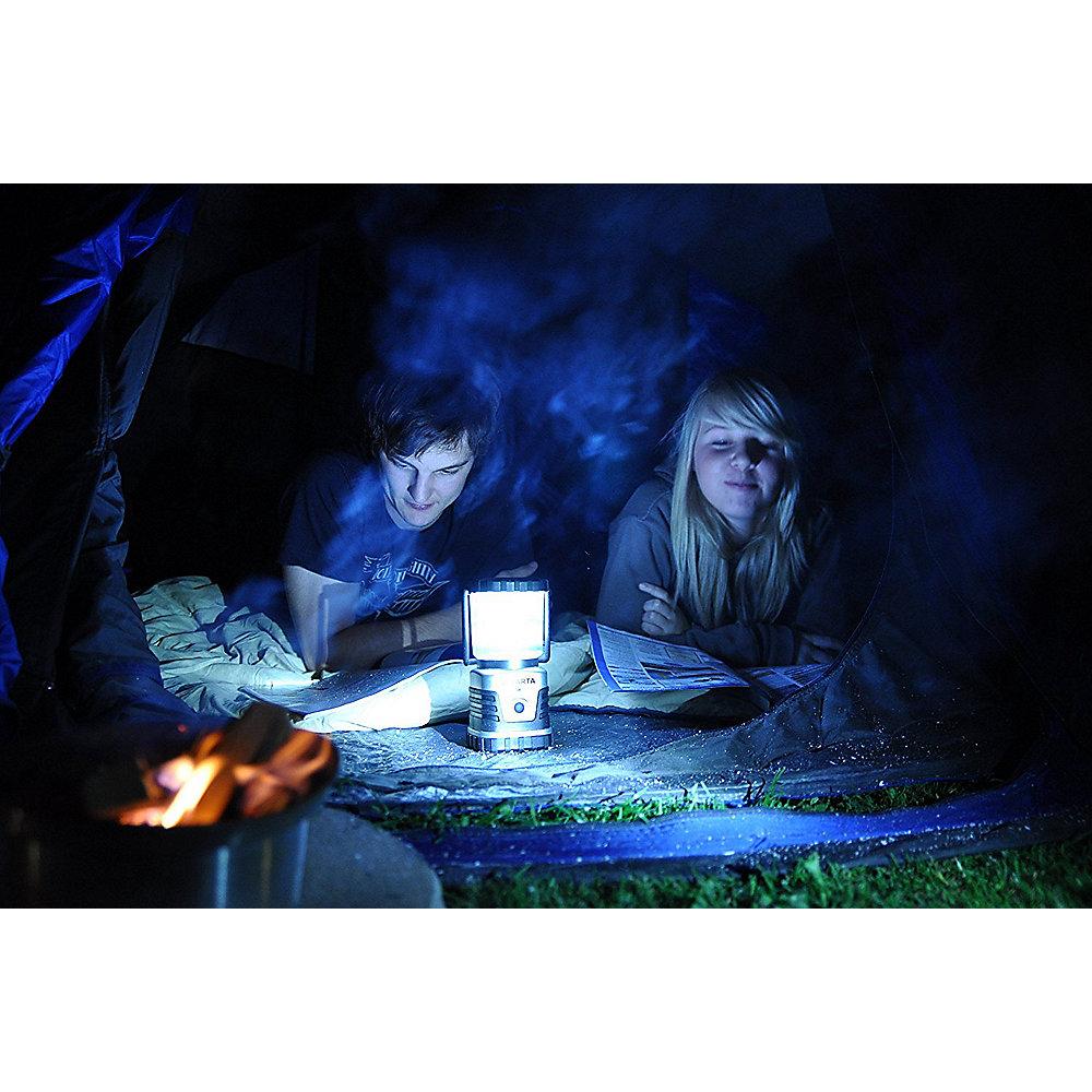 VARTA 4 Watt LED Camping Lantern 3D silber/schwarz