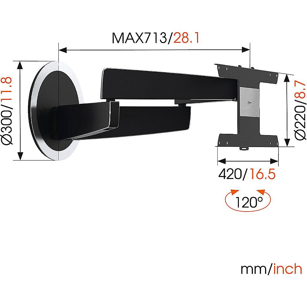 Vogels NEXT 7346 Wandhalterung - VESA 100x200 bis 600x400 mm schwarz, Vogels, NEXT, 7346, Wandhalterung, VESA, 100x200, bis, 600x400, mm, schwarz