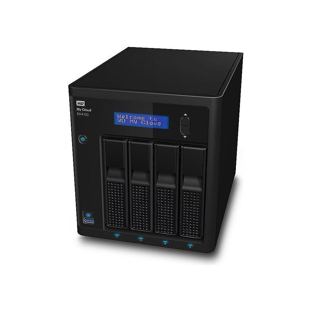 WD My Cloud EX4100 NAS System 4-Bay 24TB (4x6TB) WDBWZE0240KBK-EESN