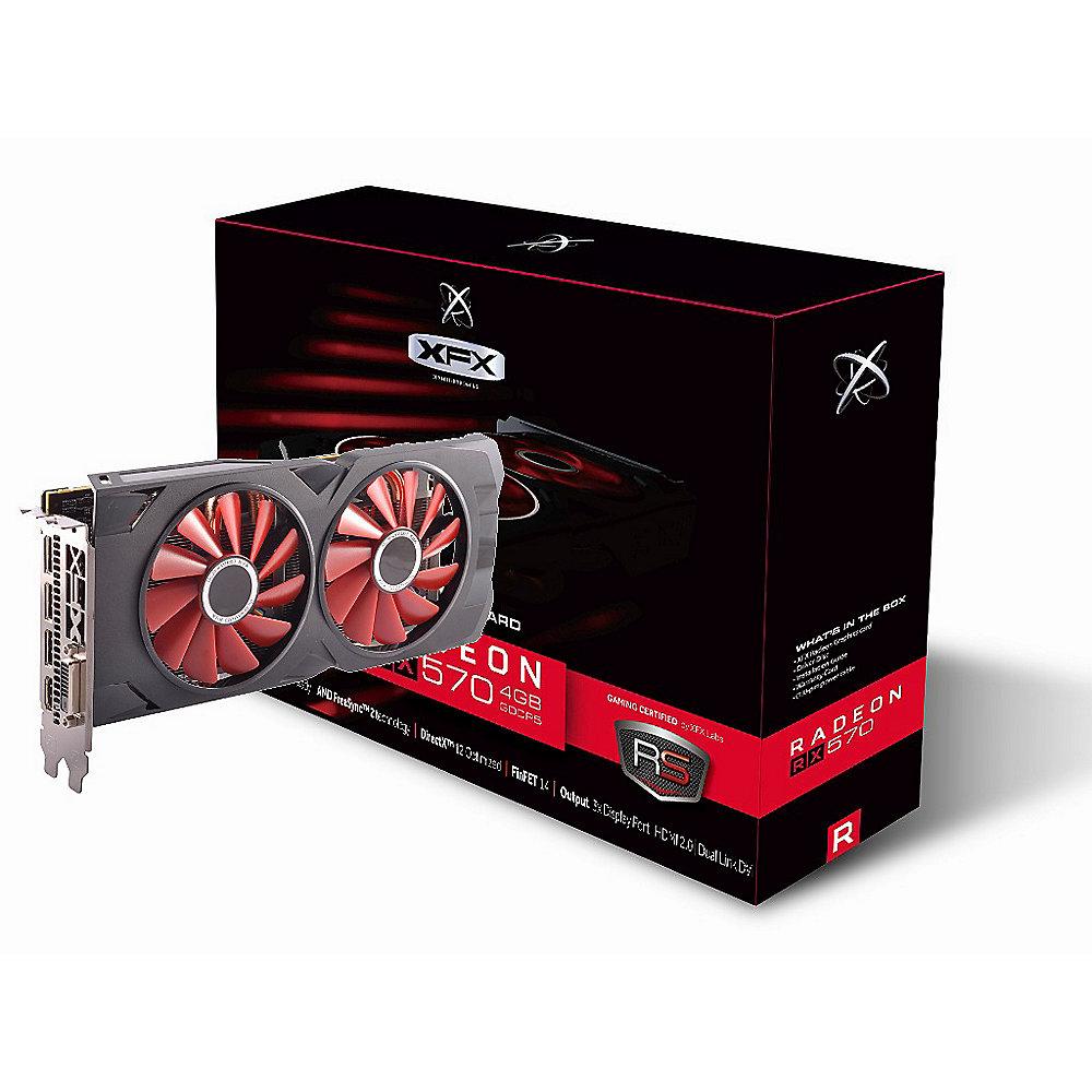 XFX AMD Radeon RX 570 RS Black Edition Grafikkarte 8GB GDDR5 3xDP/HDMI/DVI