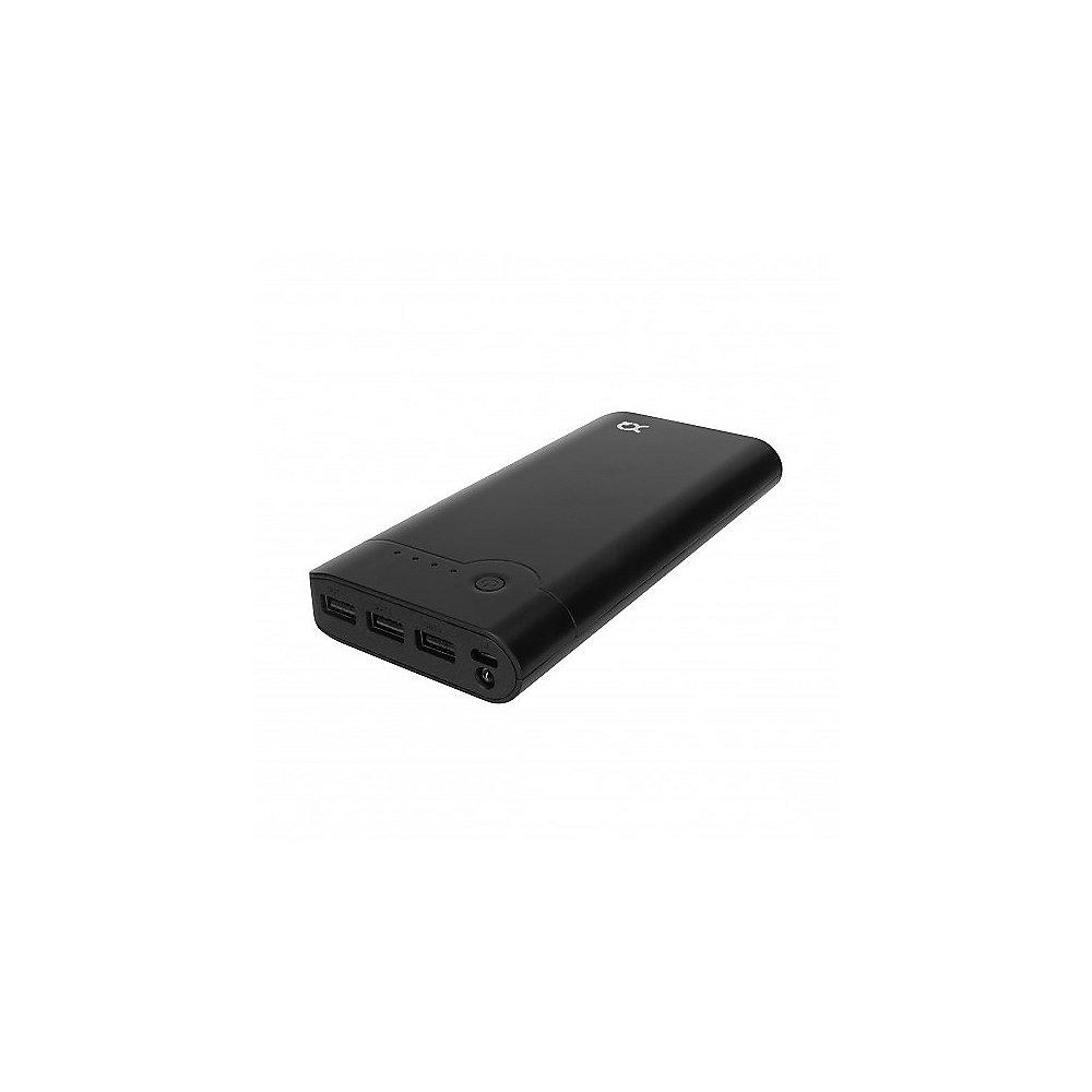 xqisit 20.800mAh Powerbank schwarz