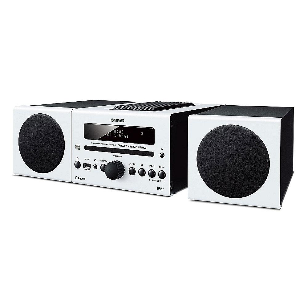 Yamaha MCR-B043D DAB Mikro-Komponentensystem weiß, Yamaha, MCR-B043D, DAB, Mikro-Komponentensystem, weiß