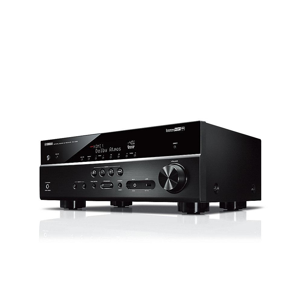 Yamaha MusicCast RX-V585 7.2 AV-Receiver Dolby Atmos AirPlay WiFi schwarz