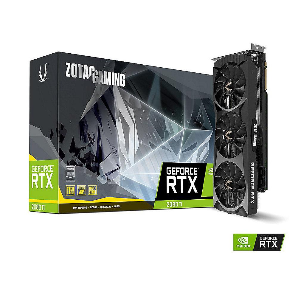 Zotac GeForce RTX 2080Ti Triple Fan 11 GB GDDR6 Grafikkarte 3xDP/HDMI/USB-C