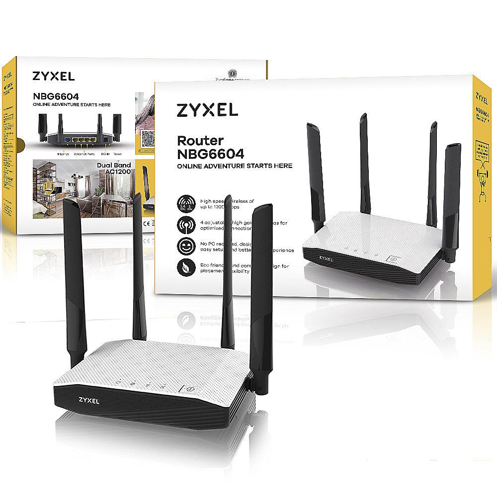 Zyxel NBG6604 AC1200 WLAN-ac Fast Ethernet Dualband Router, Zyxel, NBG6604, AC1200, WLAN-ac, Fast, Ethernet, Dualband, Router