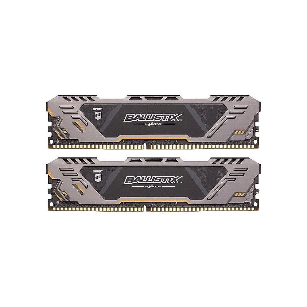 16GB (2x8GB) Ballistix Sport AT DDR4-3200 CL16 (16-18-18) RAM Kit, 16GB, 2x8GB, Ballistix, Sport, AT, DDR4-3200, CL16, 16-18-18, RAM, Kit