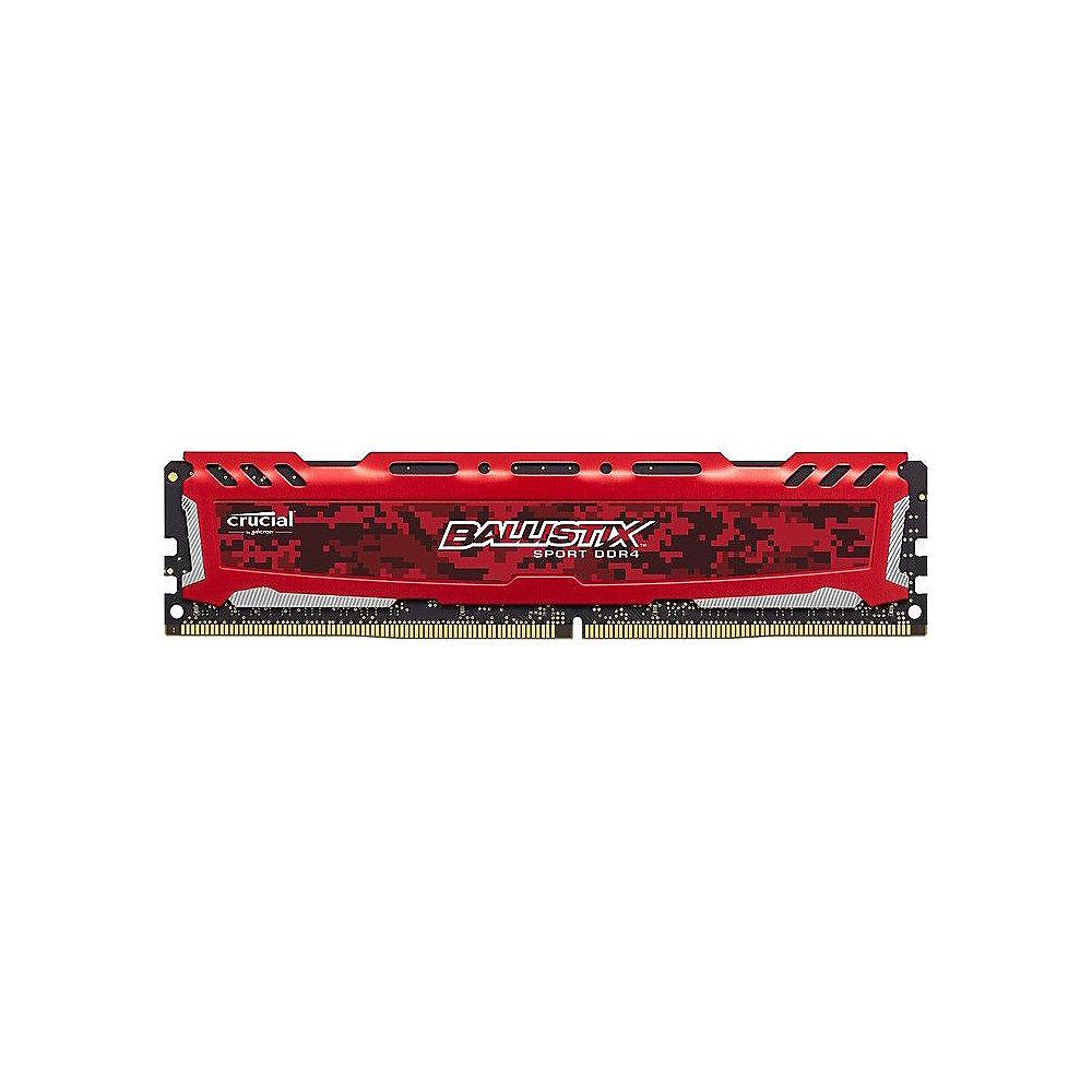 16GB (2x8GB) Ballistix Sport LT Rot DDR4-3000 CL15 (15-16-16) RAM Kit