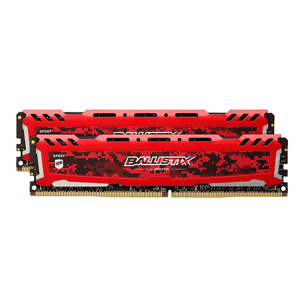 32GB (2x16GB) Ballistix Sport LT DDR4-2400 Rot CL16 (16-16-16) RAM